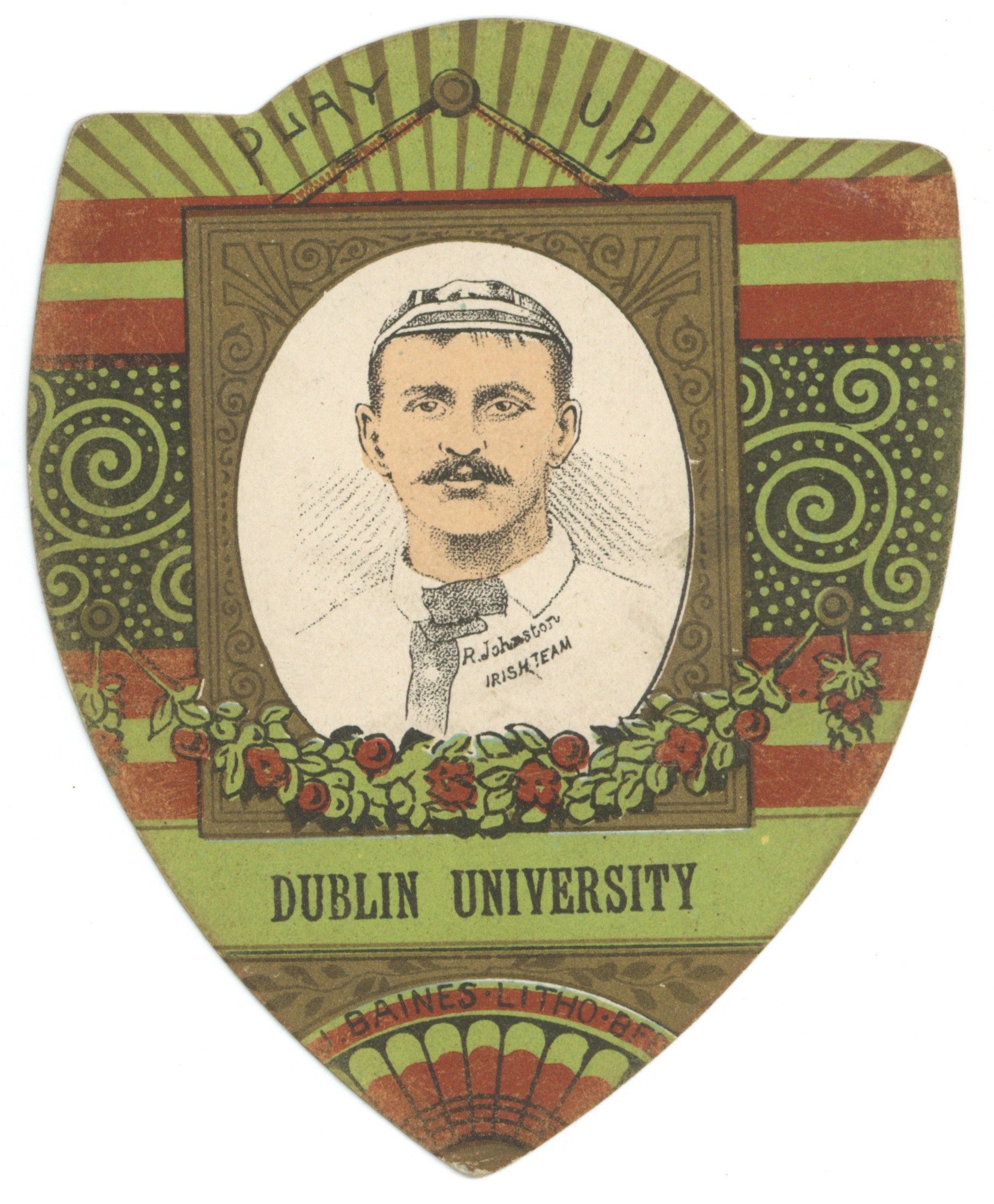 J. Baines - 'Rugby Shields' (1890s) - R. Johnston - Dublin University J. Baines - 'Rugby Shields' (1890s) - R. Johnston - Dublin University
