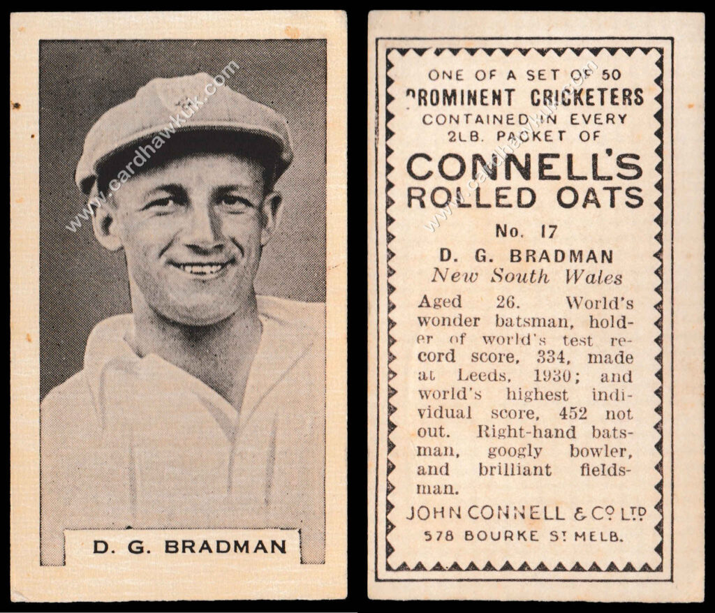 Don Bradman Rookie Card