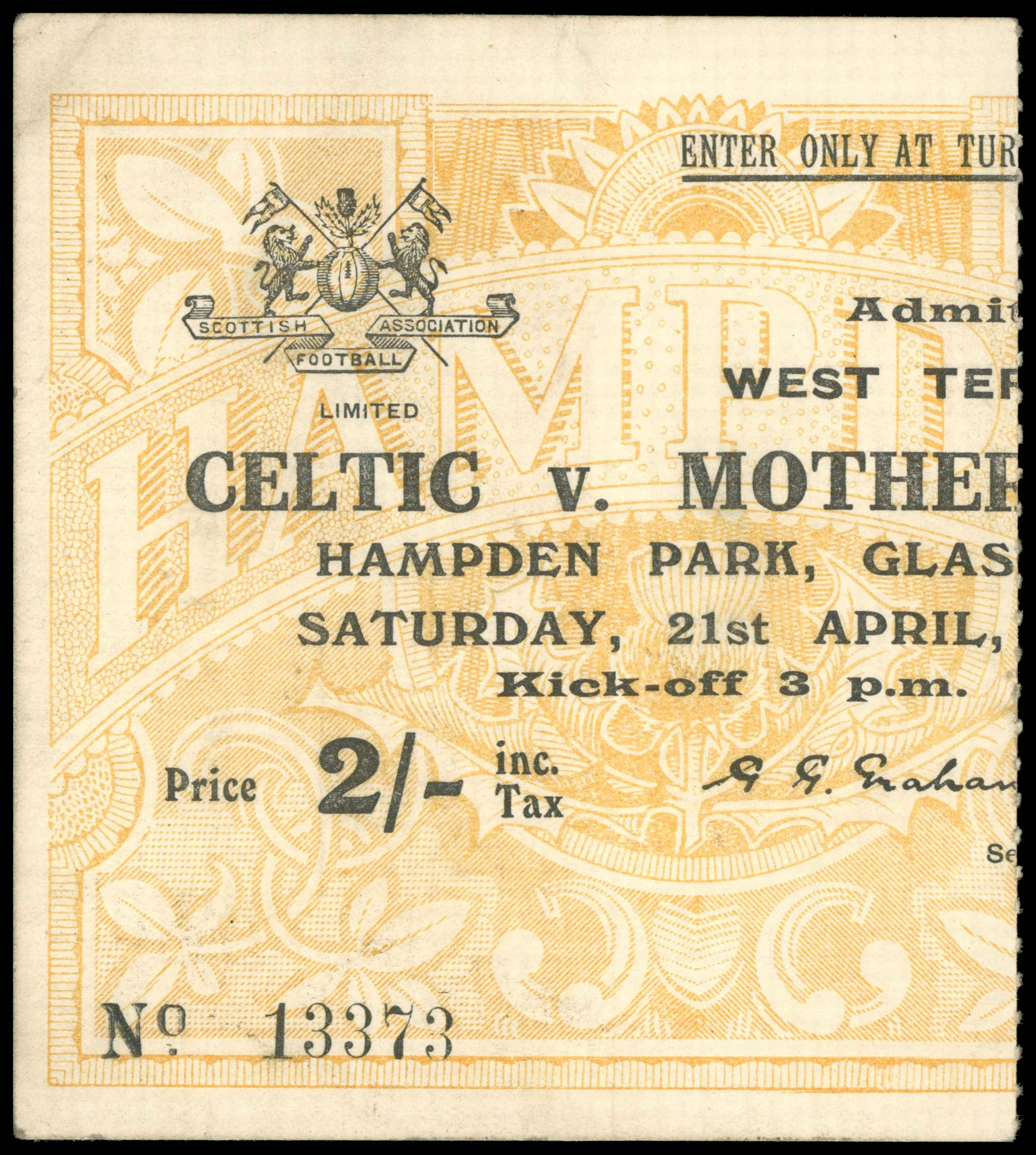 Football Programme Celtic v Motherwell Scottish Cup Final 1951 + Ticket Football Programme Celtic v Motherwell Scottish Cup Final 1951 + Ticket