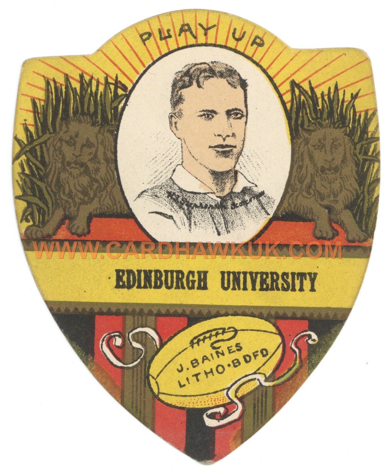 J. Baines - 'Rugby Shields' (c1889-93) - H.J. Stephenson - Edinburgh University J. Baines - 'Rugby Shields' (c1889-93) - H.J. Stephenson - Edinburgh University