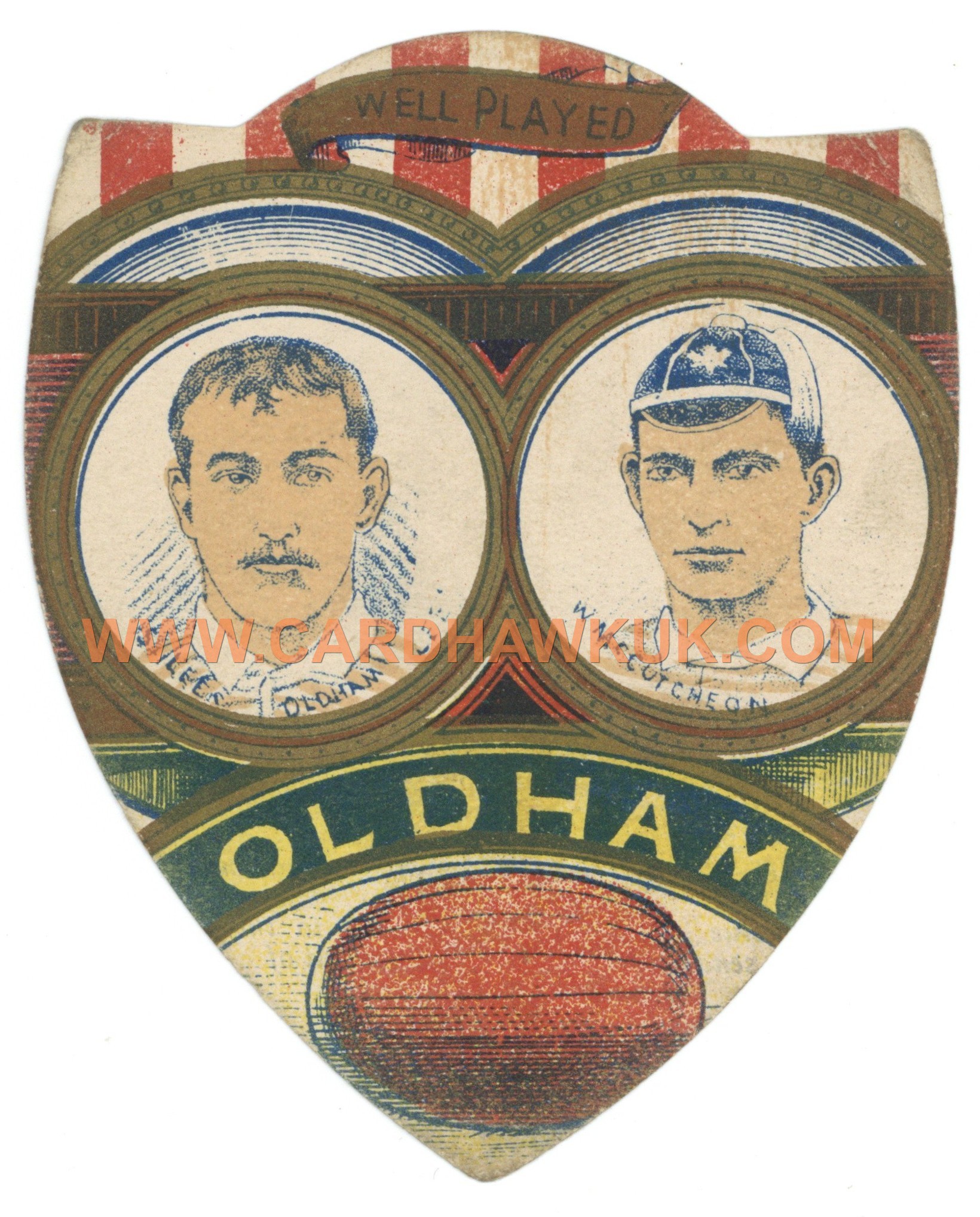 J. Baines - 'Rugby Shields' (c1889-93) - Leer & McCutcheon - Oldham J. Baines - 'Rugby Shields' (c1889-93) - Leer & McCutcheon - Oldham