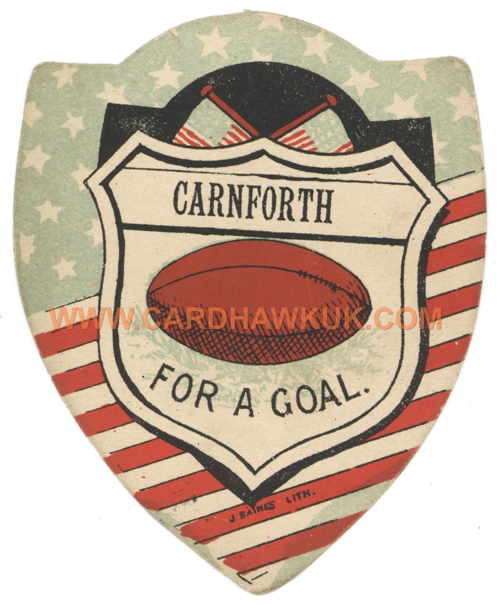 J. Baines - 'Rugby Shields' (1890s) - Carnforth For a Goal J. Baines - 'Rugby Shields' (1890s) - Carnforth For a Goal