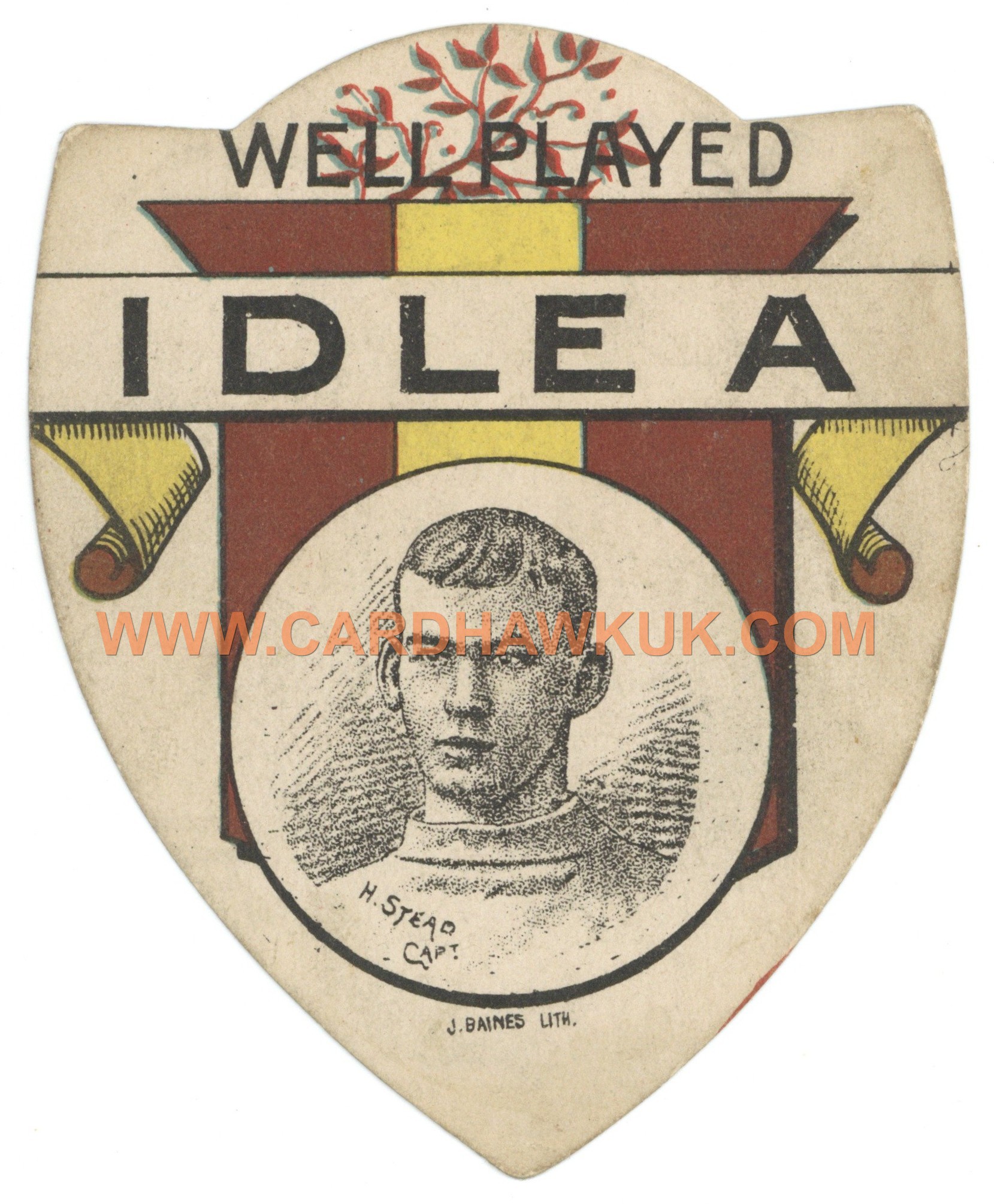 J. Baines - 'Rugby Shields' (1890s) - H. Stead (Captain) - Idlea J. Baines - 'Rugby Shields' (1890s) - H. Stead (Captain) - Idlea