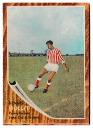 A&BC - 'Footballers (1963/64 - English Series 2)' - Card #105 - Denis Viollett (Stoke City)