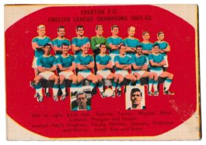 A&BC - 'Footballers (1963/64 - English Series 2)' - Card #105x - Checklist (Everton)