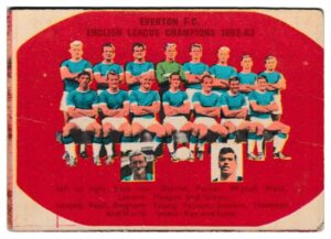 A&BC - 'Footballers (1963/64 - English Series 2)' - Card #110 - Checklist (Everton)