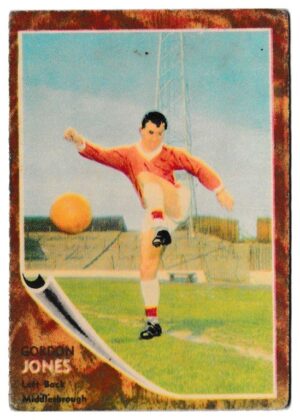 A&BC - 'Footballers (1963/64 - English Series 1)' - Card #28 - Gordon Jones (Middlesbrough)