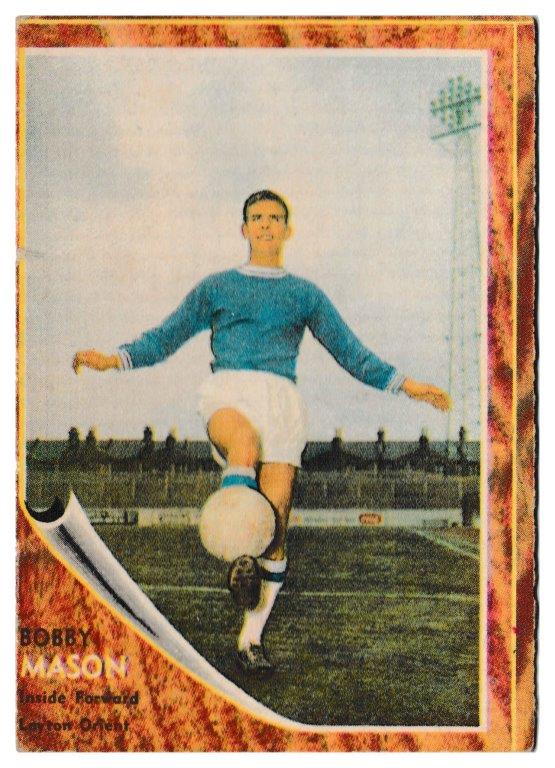 A&BC - 'Footballers (1963/64 - English Series 1)' - Card #48 - Bobby Mason (Leyton Orient) A&BC - 'Footballers (1963/64 - English Series 1)' - Card #48 - Bobby Mason (Leyton Orient)