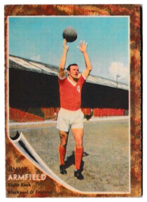 A&BC - 'Footballers (1963/64 - English Series 1)' - Card #5 - Jimmy Armfield (Blackpool)