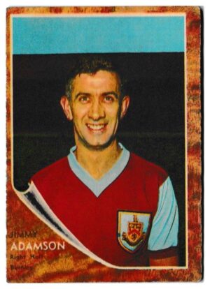 A&BC - 'Footballers (1963/64 - English Series 1)' - Card #7 - Jimmy Adamson (Burnley)