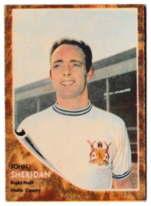A&BC - 'Footballers (1963/64 - English Series 2)' - Card #76 - John Sheridan (Notts County)