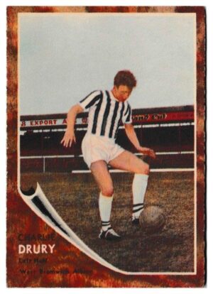 A&BC - 'Footballers (1963/64 - English Series 2)' - Card #82 - Charles Drury (West Brom)