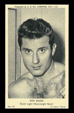 A&BC - 'All Sport Series' (1954) #113 Wim Snoek (Dutch Boxing)
