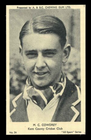 A&BC - 'All Sport Series' (1954) #25 M. C. Cowdrey (Kent)