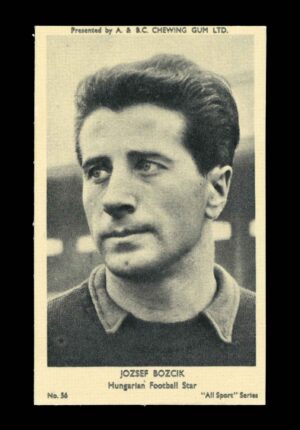 A&BC - 'All Sport Series' (1954) #57 ?Jozsef Bozcik (Hungarian Football Star)