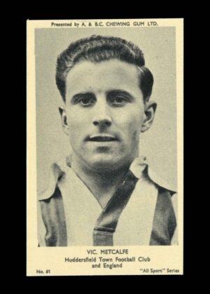 A&BC - 'All Sport Series' (1954) #62 Vic. Metcalfe (Huddersfield Town)