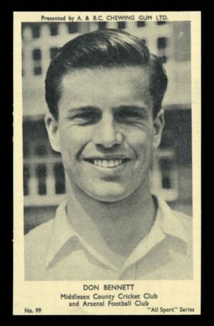 A&BC - 'All Sport Series' (1954) #100 Don Bennett (Arsenal)