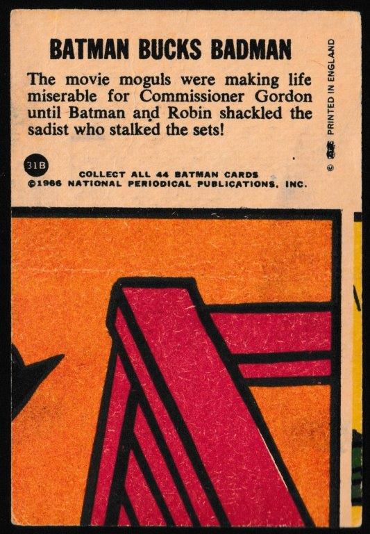 A&BC – ‘Batman (1-44B) Card #31 – Batman Bucks Badman – CardHawk
