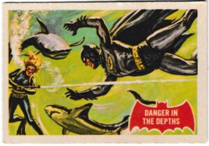 A&BC - 'Batman (1-44A)' (1966) - Card #14 - Danger In The Depths