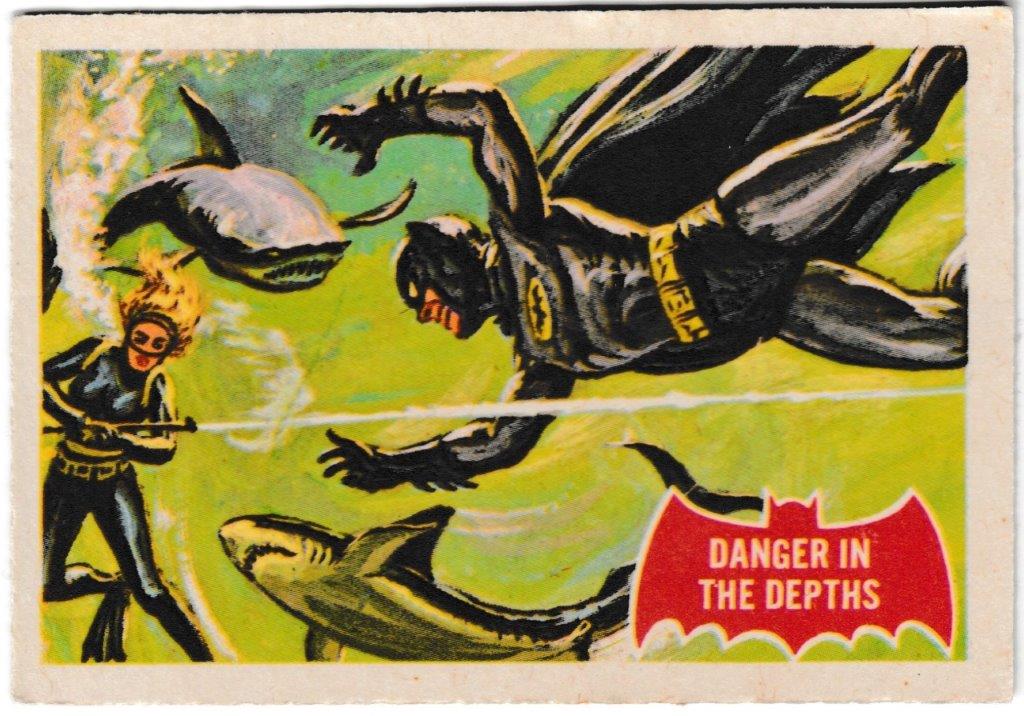 A&BC - 'Batman (1-44A)' (1966) - Card #14 - Danger In The Depths A&BC - 'Batman (1-44A)' (1966) - Card #14 - Danger In The Depths