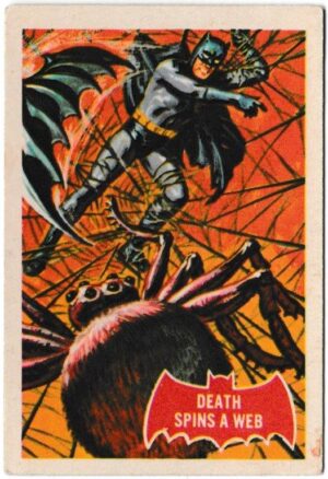 A&BC - 'Batman (1-44A)' (1966) - Card #18 - Death Spins A Web