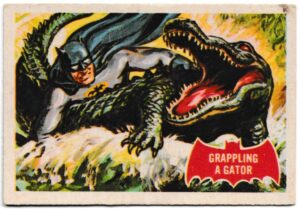 A&BC - 'Batman (1-44A)' (1966) - Card #2 - Grappling A Gator