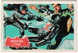 A&BC - 'Batman (1-44A)' (1966) - Card #9 - Knighting A Thief