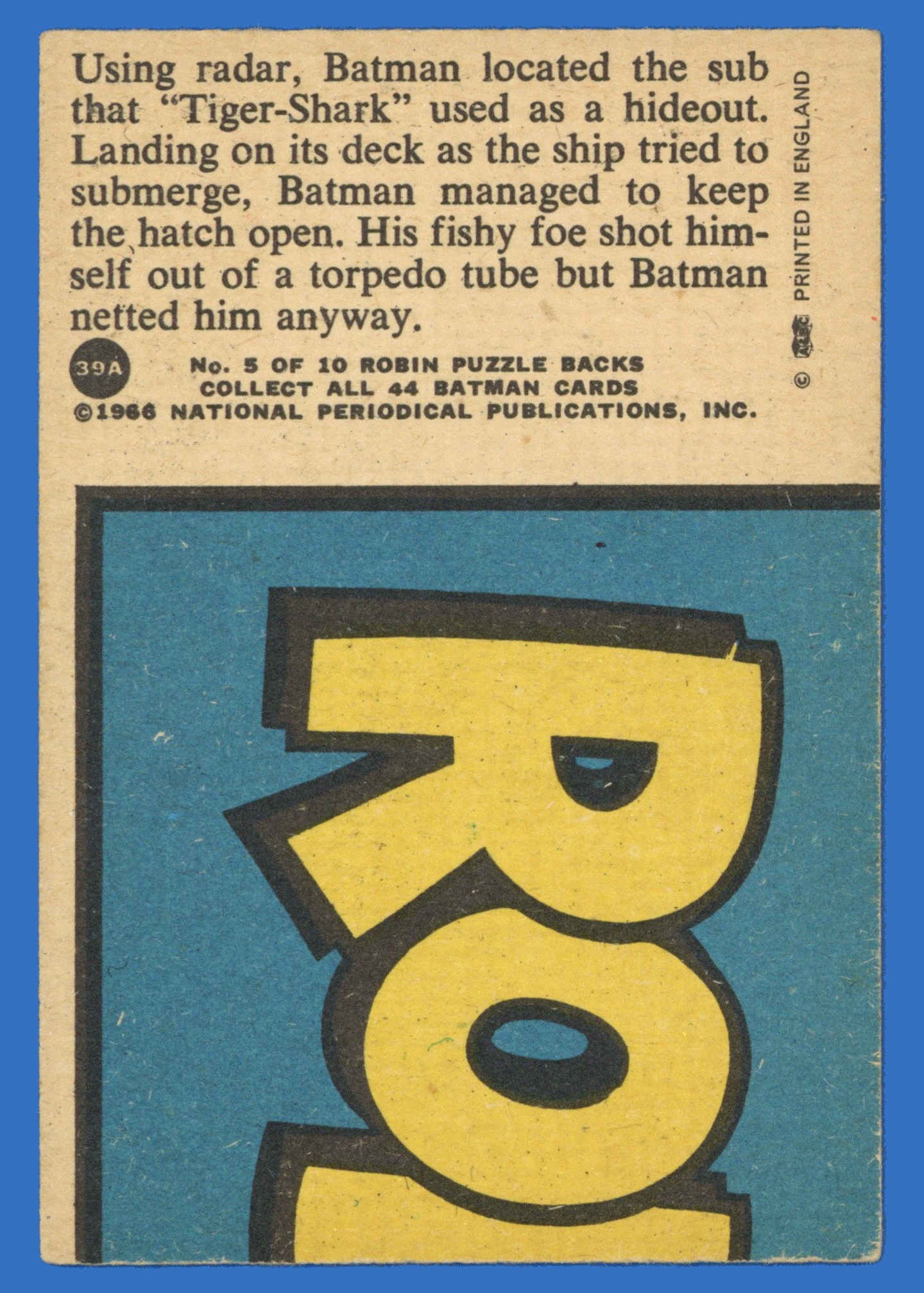 A&BC - 'Batman (1-44A)' (1966) - #39 - Stopping The Sub A&BC - 'Batman (1-44A)' (1966) - #39 - Stopping The Sub