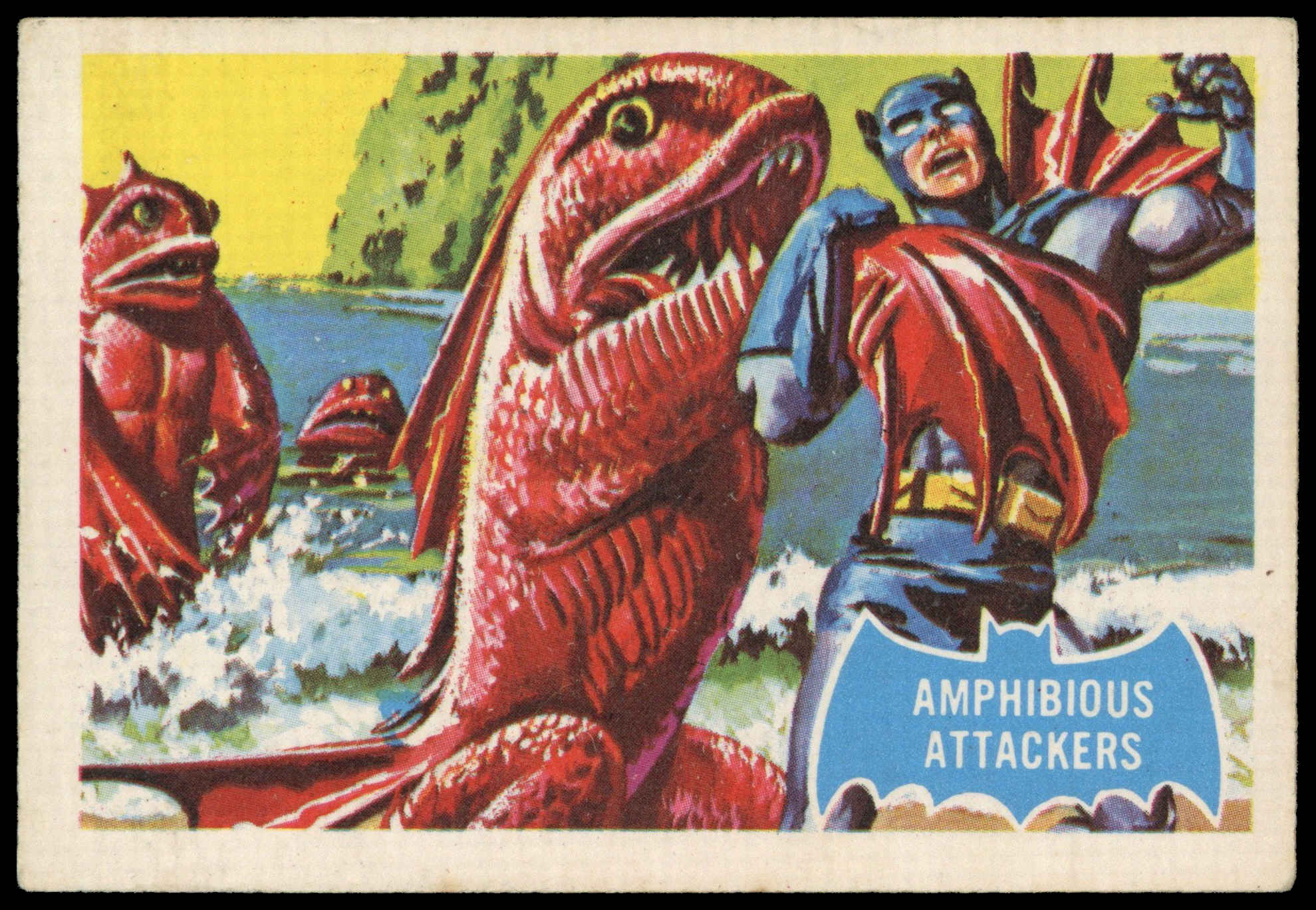 A&BC – ‘Batman (1-44B)’ (1966) – #10 – Amphibious Attackers – CardHawk