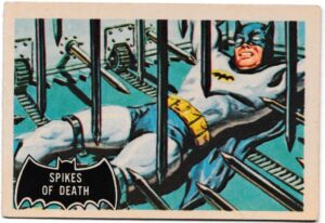 A&BC - 'Batman (Pink Back)' (1966) - Card #17 - Spikes of Death
