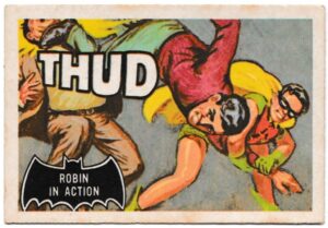 A&BC - 'Batman (Pink Back)' (1966) - Card #18 - Robin in Action