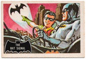A&BC - 'Batman (Pink Back)' (1966) - Card #3 - The Bat Signal