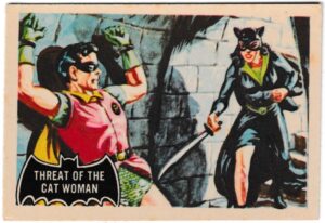 A&BC - 'Batman (Pink Back)' (1966) - Card #31 - Threat of the Cat Woman