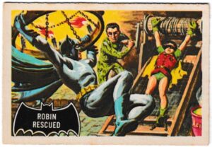 A&BC - 'Batman (Pink Back)' (1966) - Card #38 - Robin Rescued