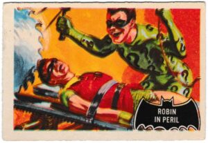 A&BC - 'Batman (Pink Back)' (1966) - Card #42 - Robin in Peril