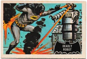 A&BC - 'Batman (Pink Back)' (1966) - Card #47 - Deadly Robot