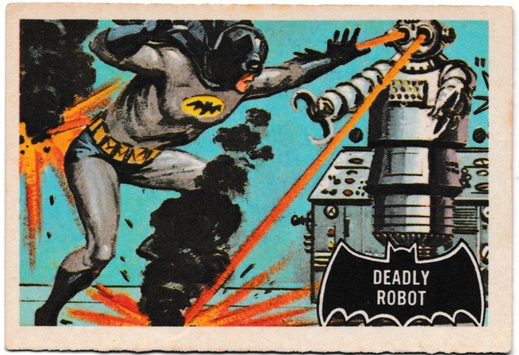 A&BC – ‘Batman (Pink Back)’ (1966) – Card #47 – Deadly Robot – CardHawk
