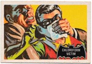 A&BC - 'Batman (Pink Back)' (1966) - Card #6 - Chloroform Victim