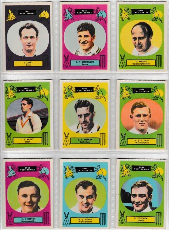 A&BC - 'Cricketers 1961 (90 x 64)' - Complete Set A&BC - 'Cricketers 1961 (90 x 64)' - Complete Set