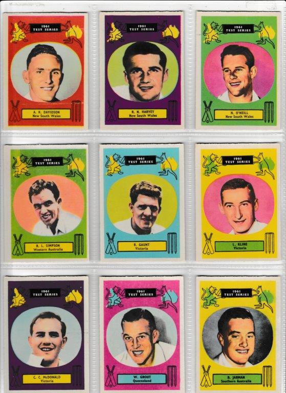 A&BC - 'Cricketers 1961 (90 x 64)' - Complete Set A&BC - 'Cricketers 1961 (90 x 64)' - Complete Set