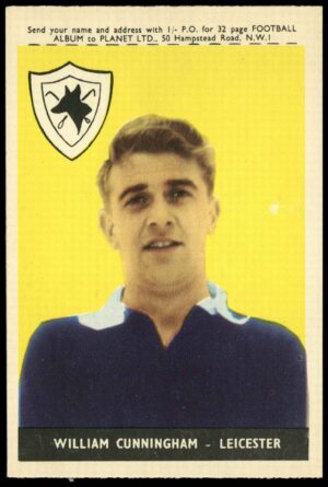 A&BC - 'Footballers (1958/59 Planet)' (1958) - William Cunningham (Leicester City) A&BC - 'Footballers (1958/59 Planet)' (1958) - William Cunningham (Leicester City)
