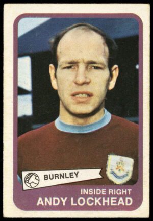 A&BC - 'Footballers (1968/69 - English Series 1)' (1968) - Andy Lockhead (Burnley)