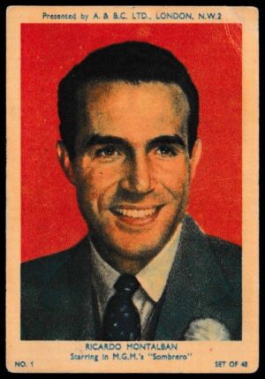 A&BC - 'Film & TV Stars (Series 1)' (1953) - Ricardo Montalban