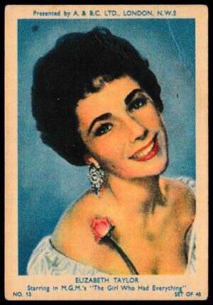 A&BC - 'Film & TV Stars (Series 1)' (1953) - Elizabeth Taylor