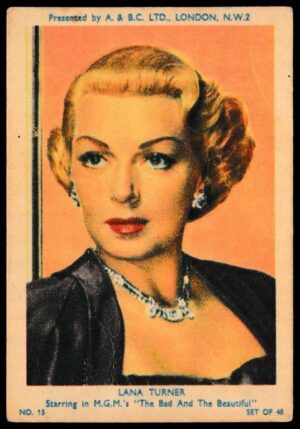 A&BC - 'Film & TV Stars (Series 1)' (1953) - Lana Turner
