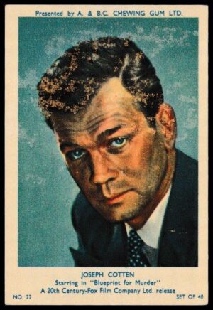 A&BC - 'Film & TV Stars (Series 1)' (1953) - Joseph Cotton