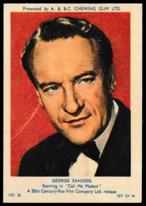 A&BC - 'Film & TV Stars (Series 1)' (1953) - George Sanders