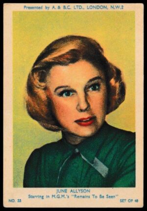 A&BC - 'Film & TV Stars (Series 1)' (1953) - Jun Alysson