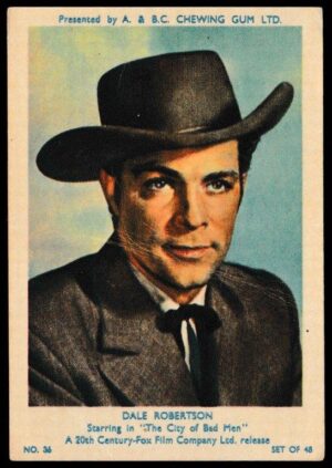 A&BC - 'Film & TV Stars (Series 1)' (1953) - Dale Robertson