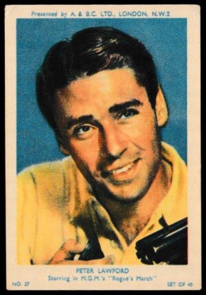 A&BC - 'Film & TV Stars (Series 1)' (1953) - Peter Lawford